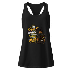 Virgo "I Don't Compete. I Plan. Then I Win." Women's Racerback Tank Top | Zodiac Streetwear