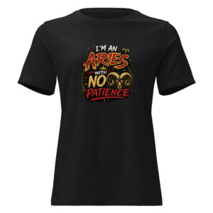 Aries So Unbothered™ Premium Graphic T-Shirt | Bold Zodiac Shirt for Women